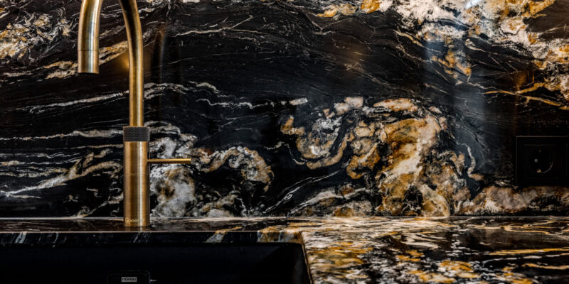 Keuken met organische pantry