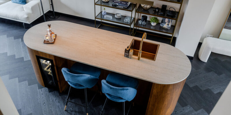 Keuken met organische pantry