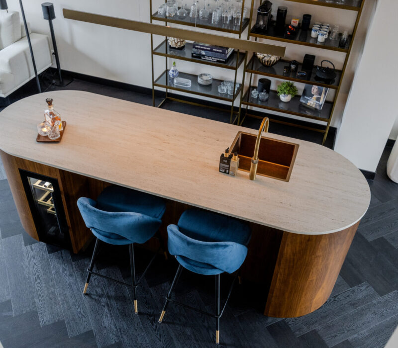 Keuken met organische pantry